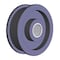Brewer Machine & Gear Flat Belt Flanged Pulley Idler, 2-1/2" OD, Needle Bearing, 1" Bore PBF - alternate 2